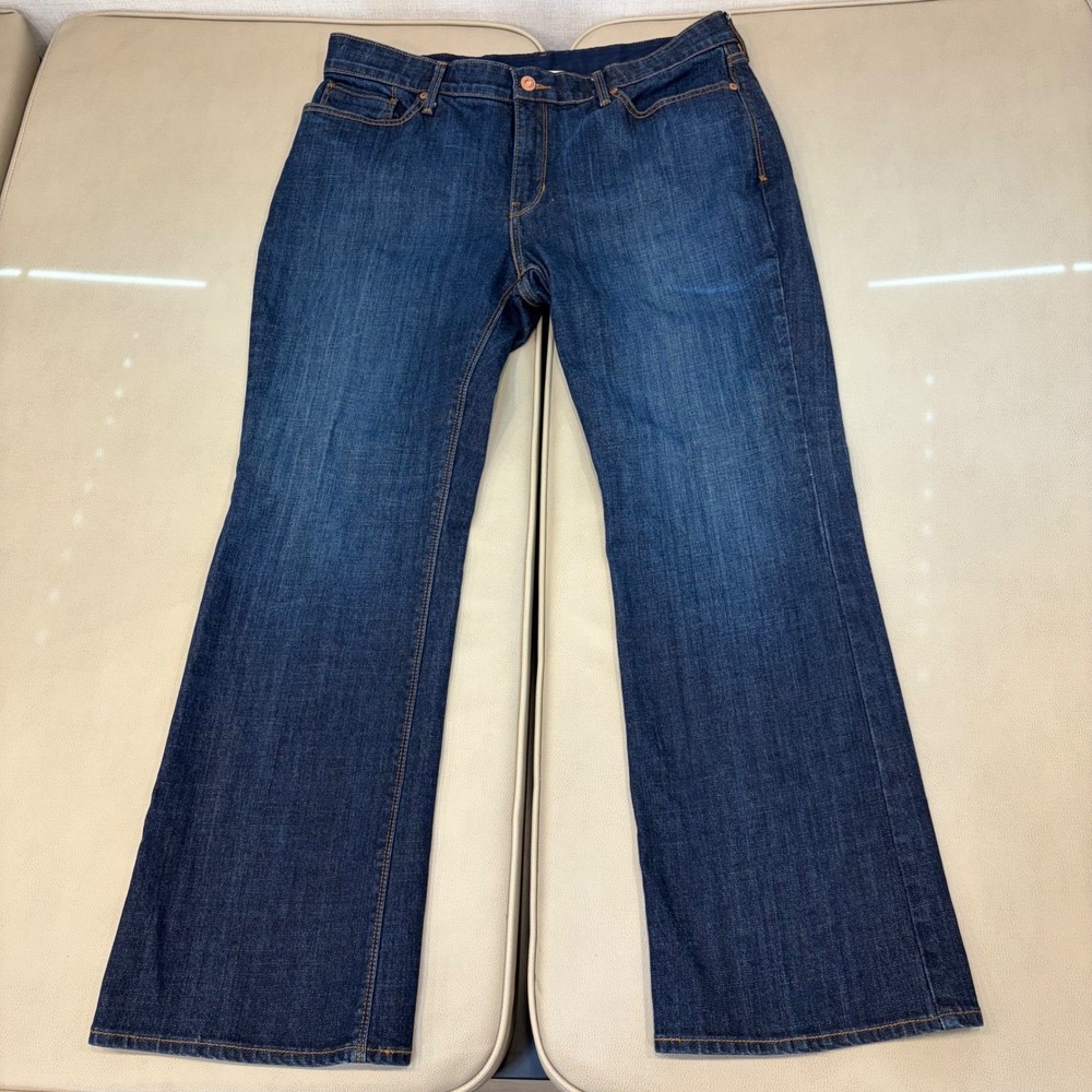 Levis 525 Perfect Waist Bootcut Jeans‎ Dark Wash Blue Denim 16P Medium Stretch